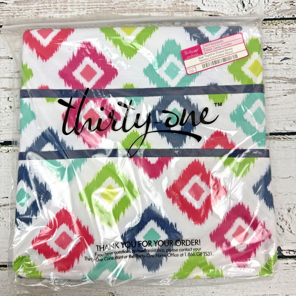 Thirty-One Wall Together Pocket Board‎ 800A Candy Corners Hanging Storage